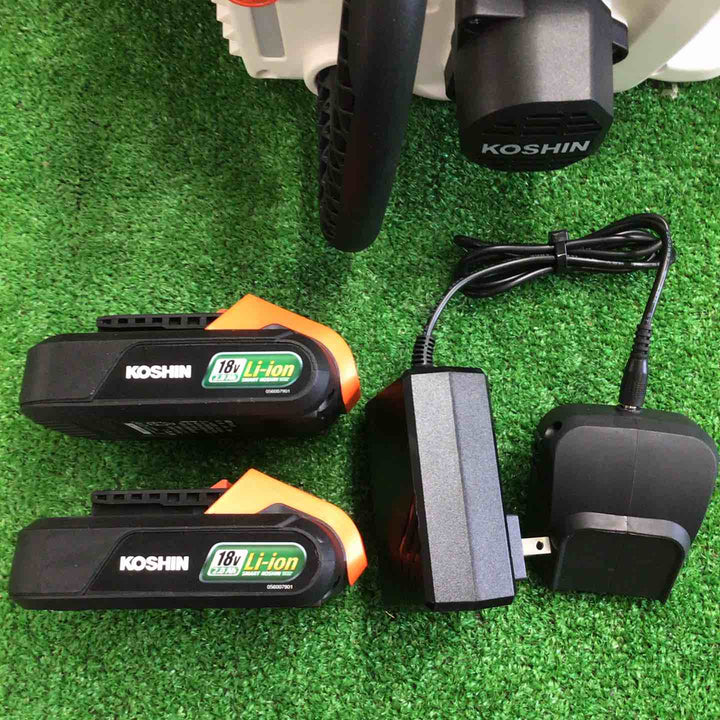 ◇工進(KOSHIN) 18V 2.0Ah 充電式 チェンソー SCS-1820R バッテリー・充電器付【町田店】