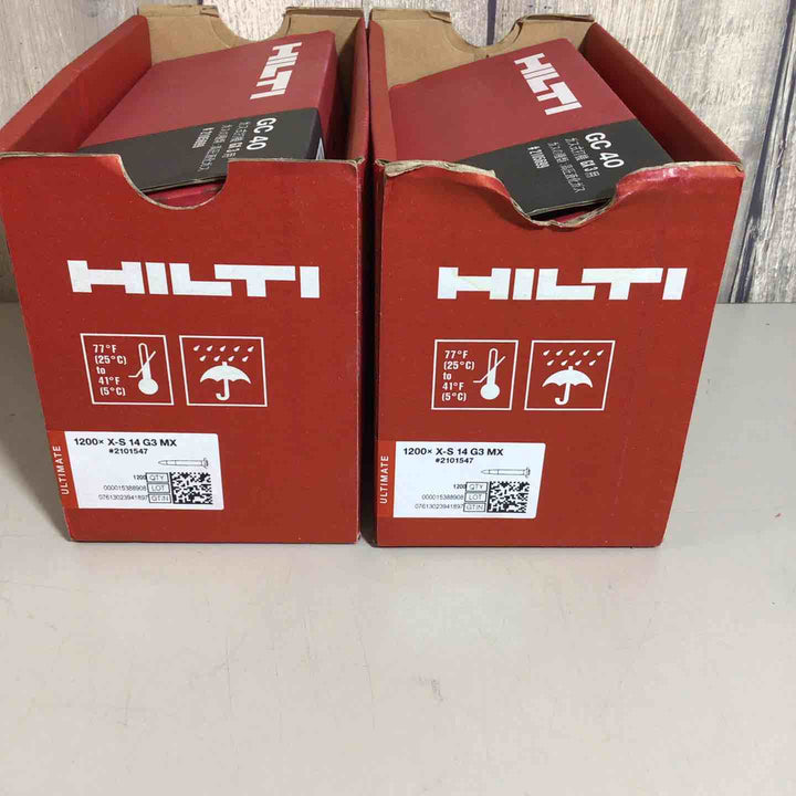 【未使用品】 HILTI GX3ガス式鋲打機用 鋼材用プレミアム連発ピン 1200X X-S 14 G3 MX ヒルティ 鋼材 鋼 【戸田店】