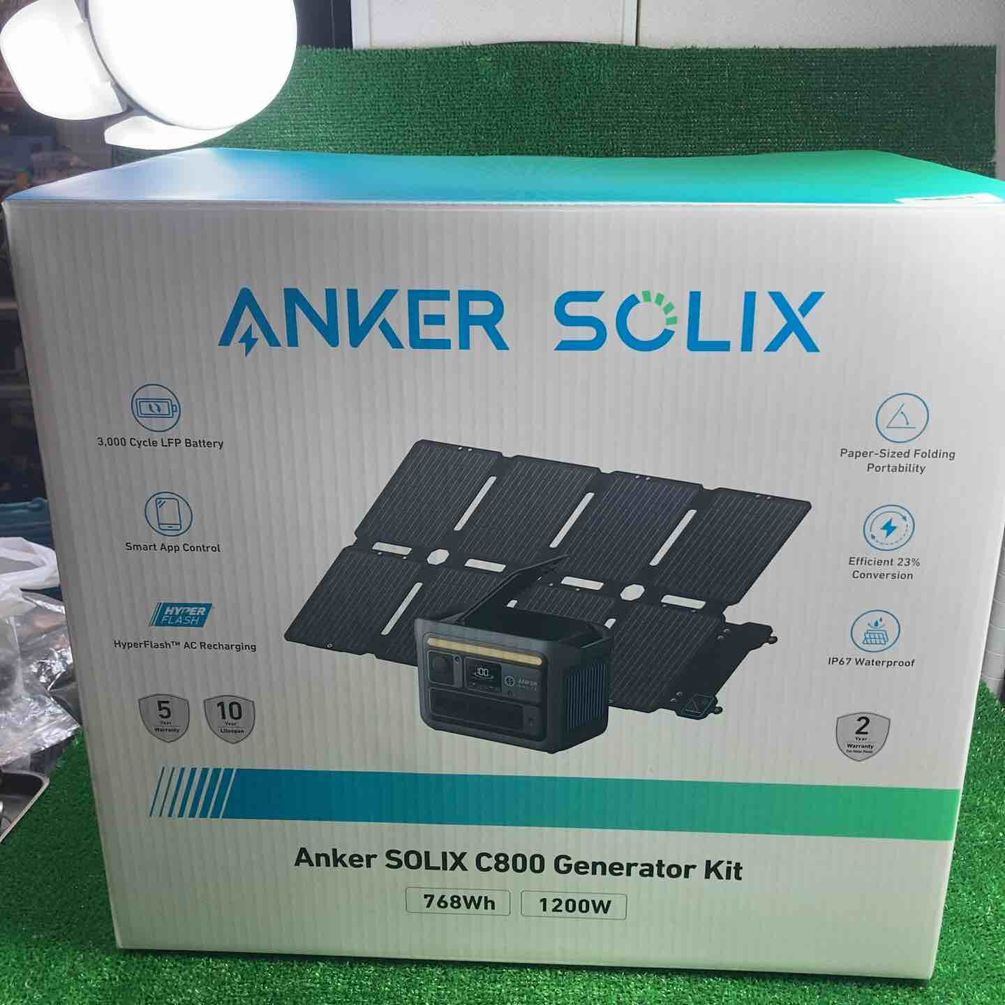 ANKER アンカー ポータブル電源 SOLIX C800 A17535Z1 容量768wh