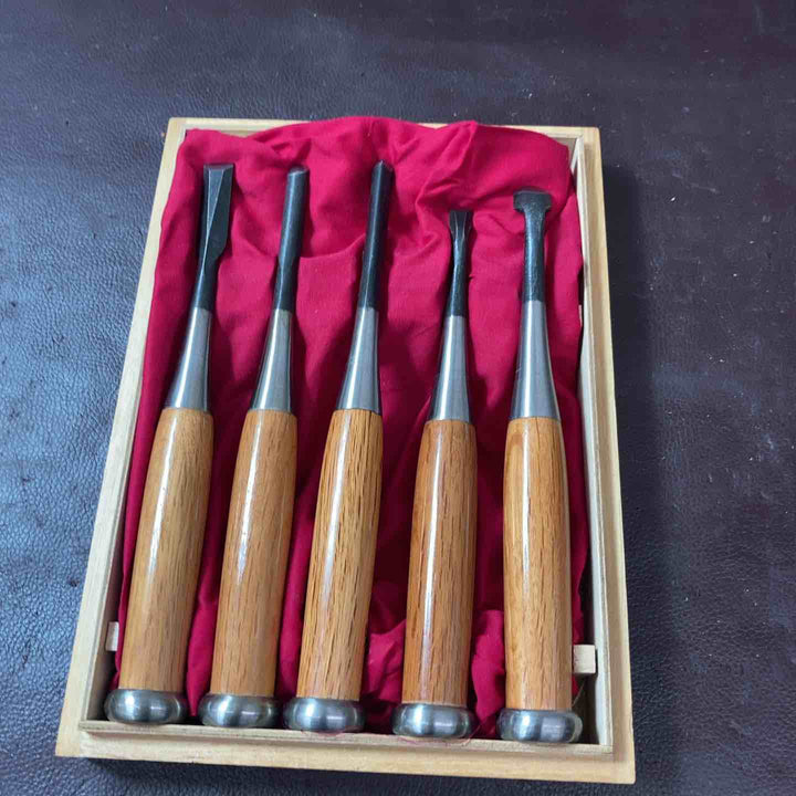 【中古美品】 鑿(のみ) 木彫り 真 5本組 【東大和店】