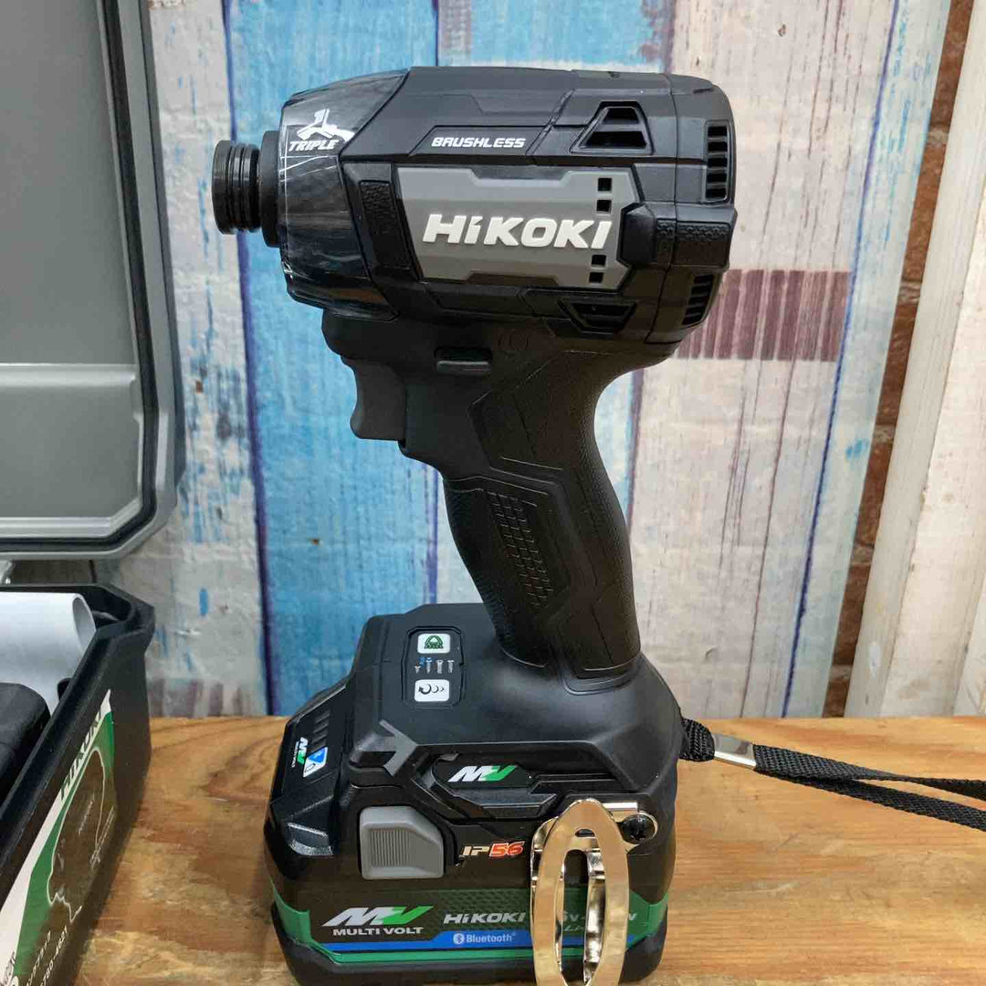 【未使用品/送料無料】★ハイコーキ(HIKOKI ※旧:日立工機) コードレスインパクトドライバ ストロングブラック WH36DD(2XHBSZ) フルセット【柏店】