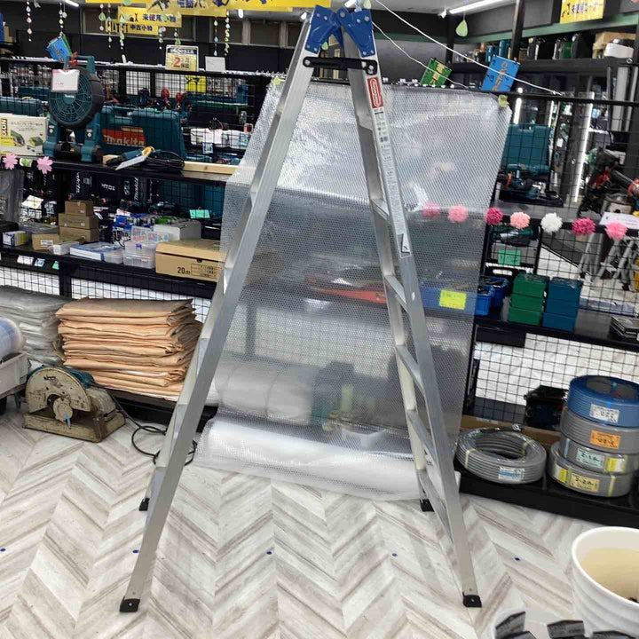 【店頭受取り限定】長谷川工業(Hasegawa)アルミはしご兼用脚立 天板トレー RD2.0-21(1.99m)【越谷店】