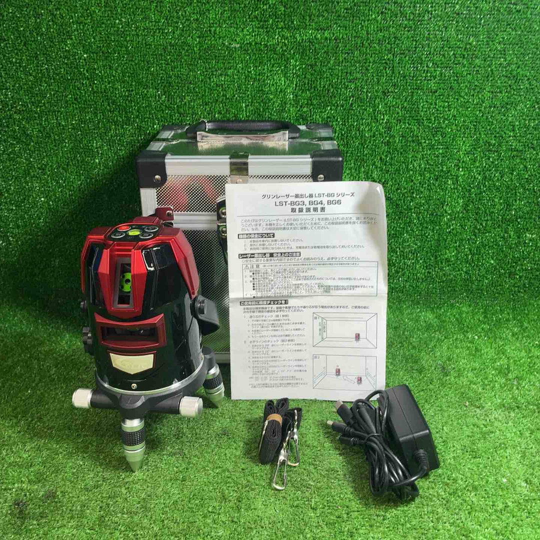 レーザーテクノ グリーンレーザー墨出し器 縦・横 LST-BG3【藤沢店】