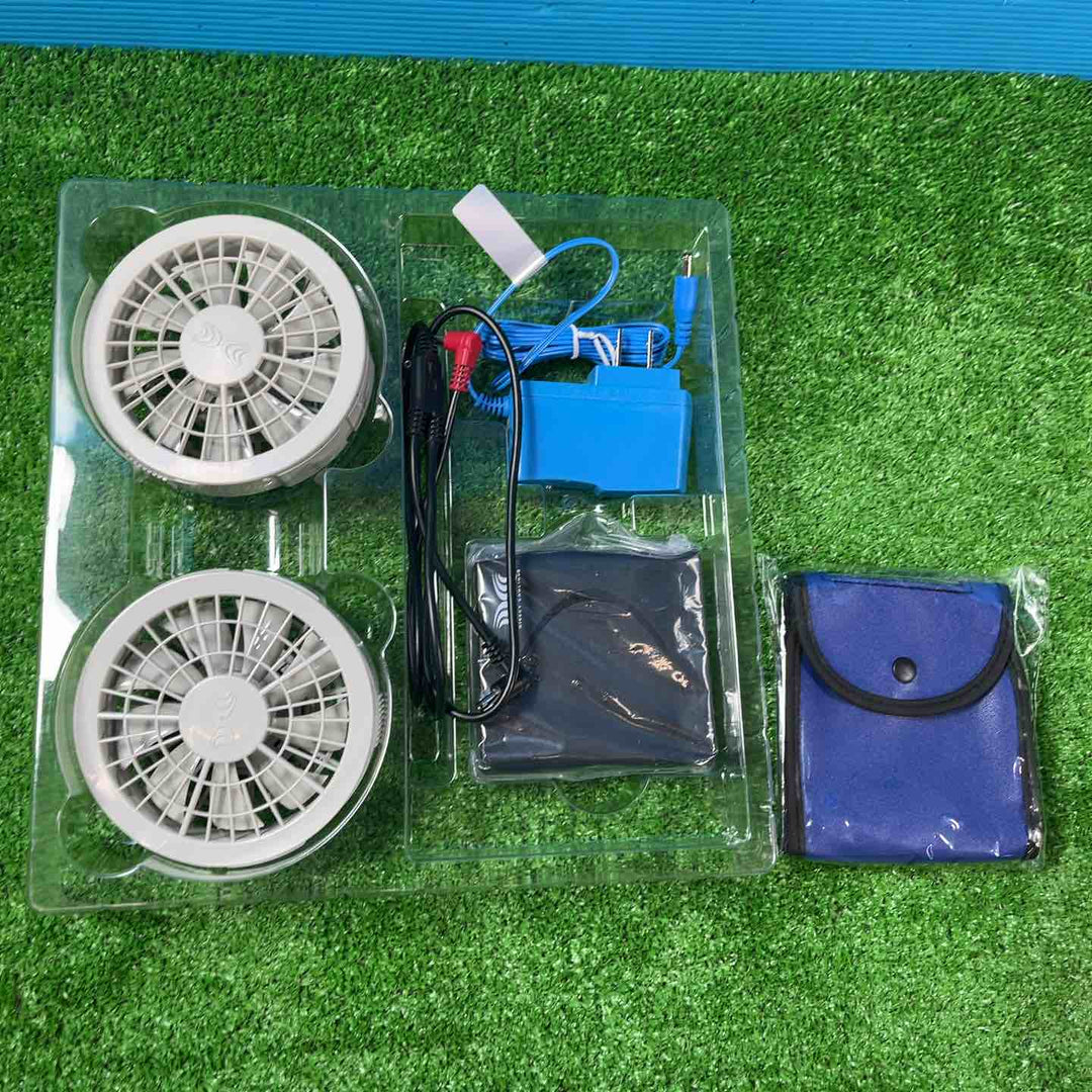 ジーベック(XEBEC) 空調服 スターターキット(グレー) SP01GX ファン・バッテリーセット 10箱 熱中症対策【岩槻店】