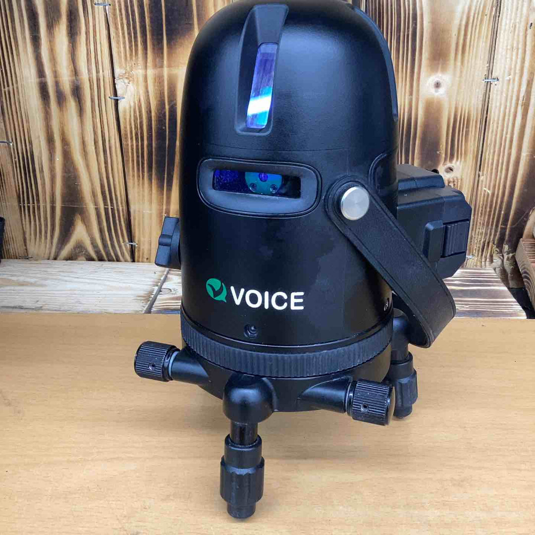 VOICE レーザー墨出し器 5ライン(矩十字・横) グリーンレーザー Model-G5 三脚付【越谷店】