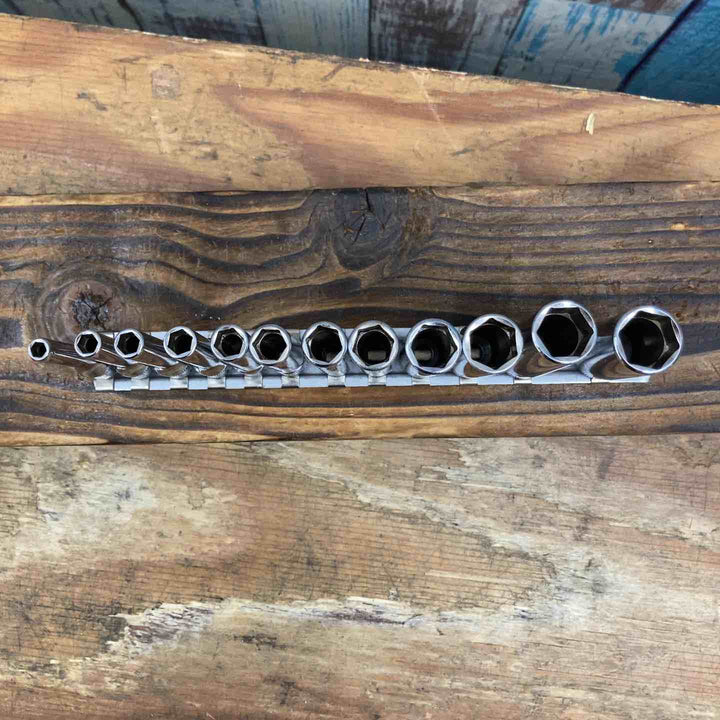 【中古品】▲スナップオン(Snap-on) 1/4ディープソケット STMM4～14 計12個　セット【柏店】