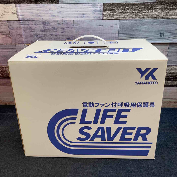 【未使用品】◇YAMAMOTO 電動ファン付呼吸用保護具 LS-355;H1SNZ ヘルメットタイプ(高所作業用)【八潮店】
