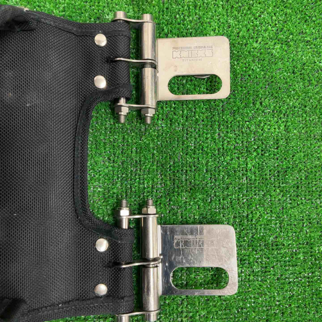 ニックス(KNICKS) コーデュラバリスティック生地ツーウェイタイプ2段腰袋(スリムタイプ) BA-201BB ベルトループ2つ付き【草加店】