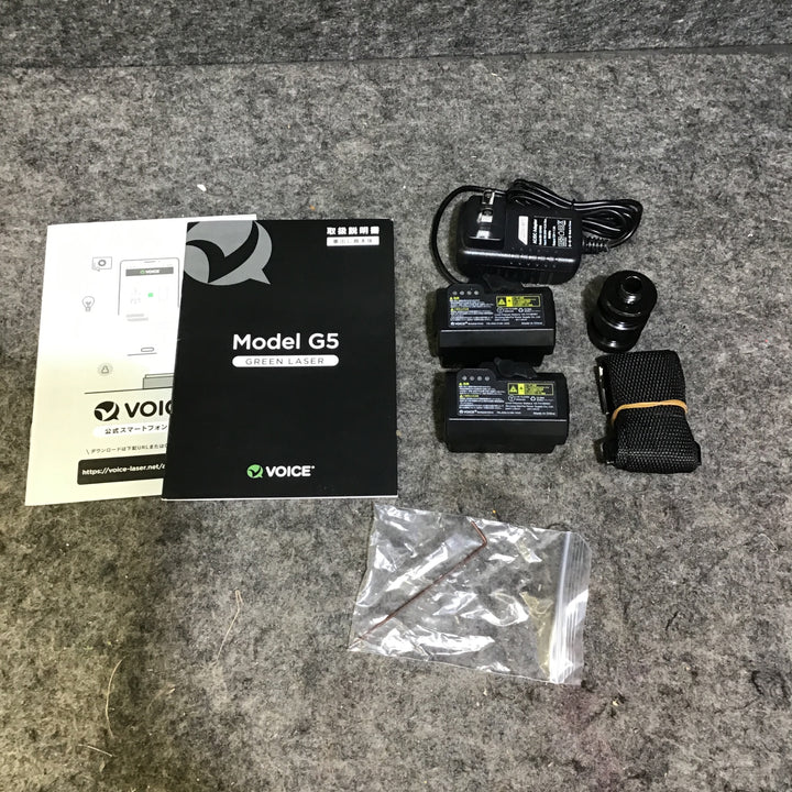 【中古・本体のみ】 VOICE レーザー墨出し器 5ライン(矩十字・横) グリーンレーザー Model-G5 【桶川店】