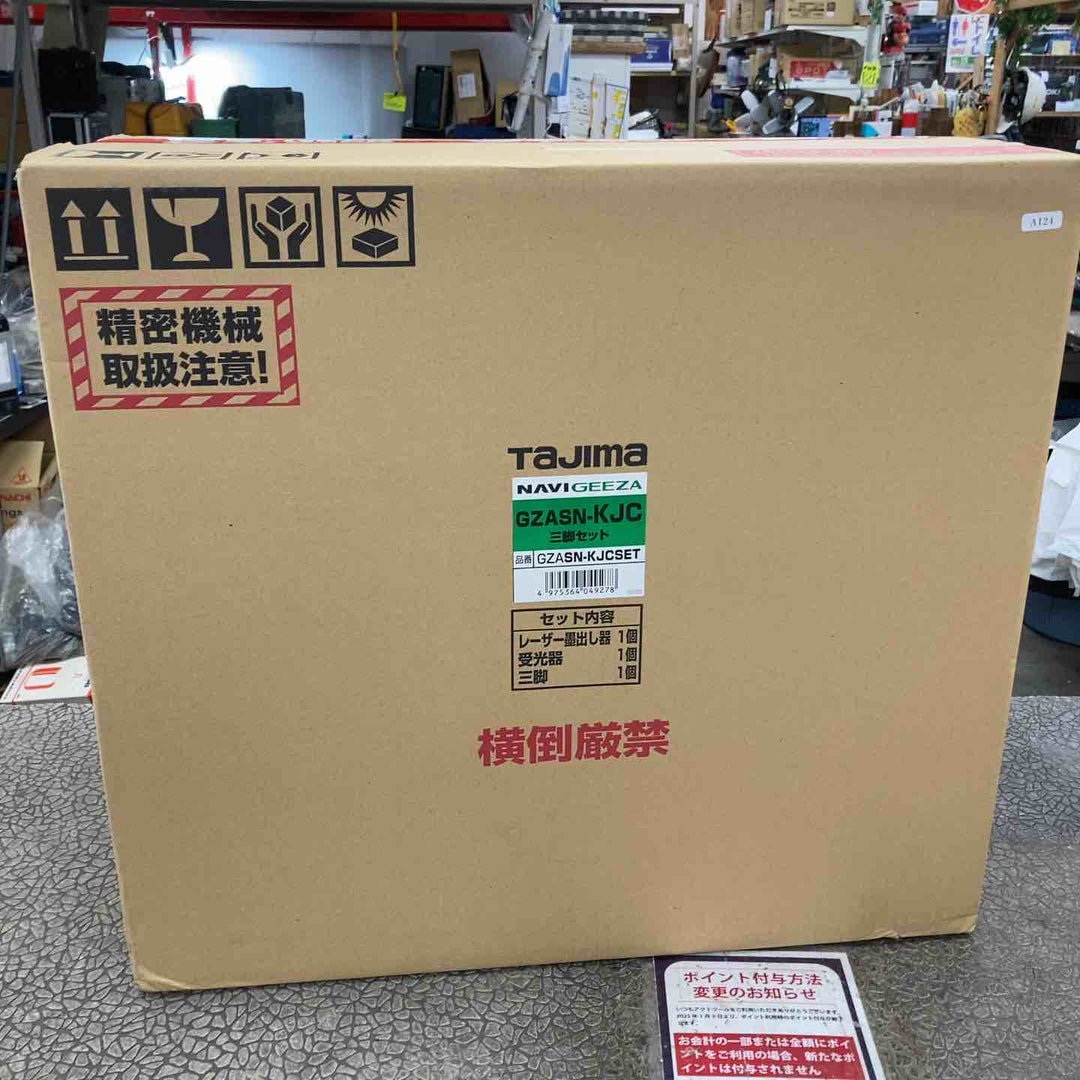 ◇タジマ レーザー墨出し器 NAVI GEEZA センサーKJC 三脚セット 矩十字・横全周 GZASN-KJCSET【川崎店】