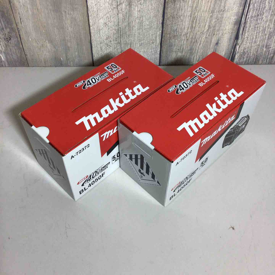 【未使用品】 純正 マキタ makita リチウムイオンバッテリー 40Vmax/5.0Ah BL4050F 2個 バッテリー 40V 【戸田店】