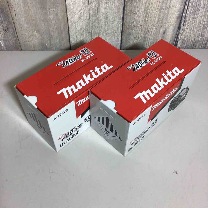 【未使用品】 純正 マキタ makita リチウムイオンバッテリー 40Vmax/5.0Ah BL4050F 2個 バッテリー 40V 【戸田店】