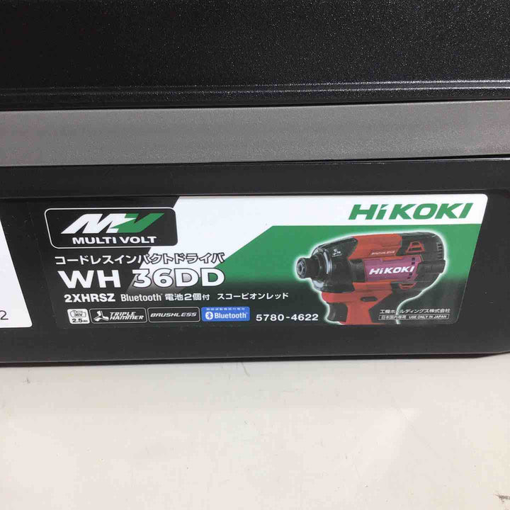 ★ハイコーキ(HIKOKI ※旧:日立工機) コードレスインパクトドライバ スコーピオンレッド WH36DD(2XHRSZ)【戸田店】