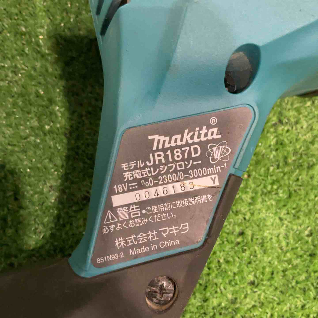 ★マキタ(makita) コードレスレシプロソー JR187DRGX 18V 動作確認済み【川口店】