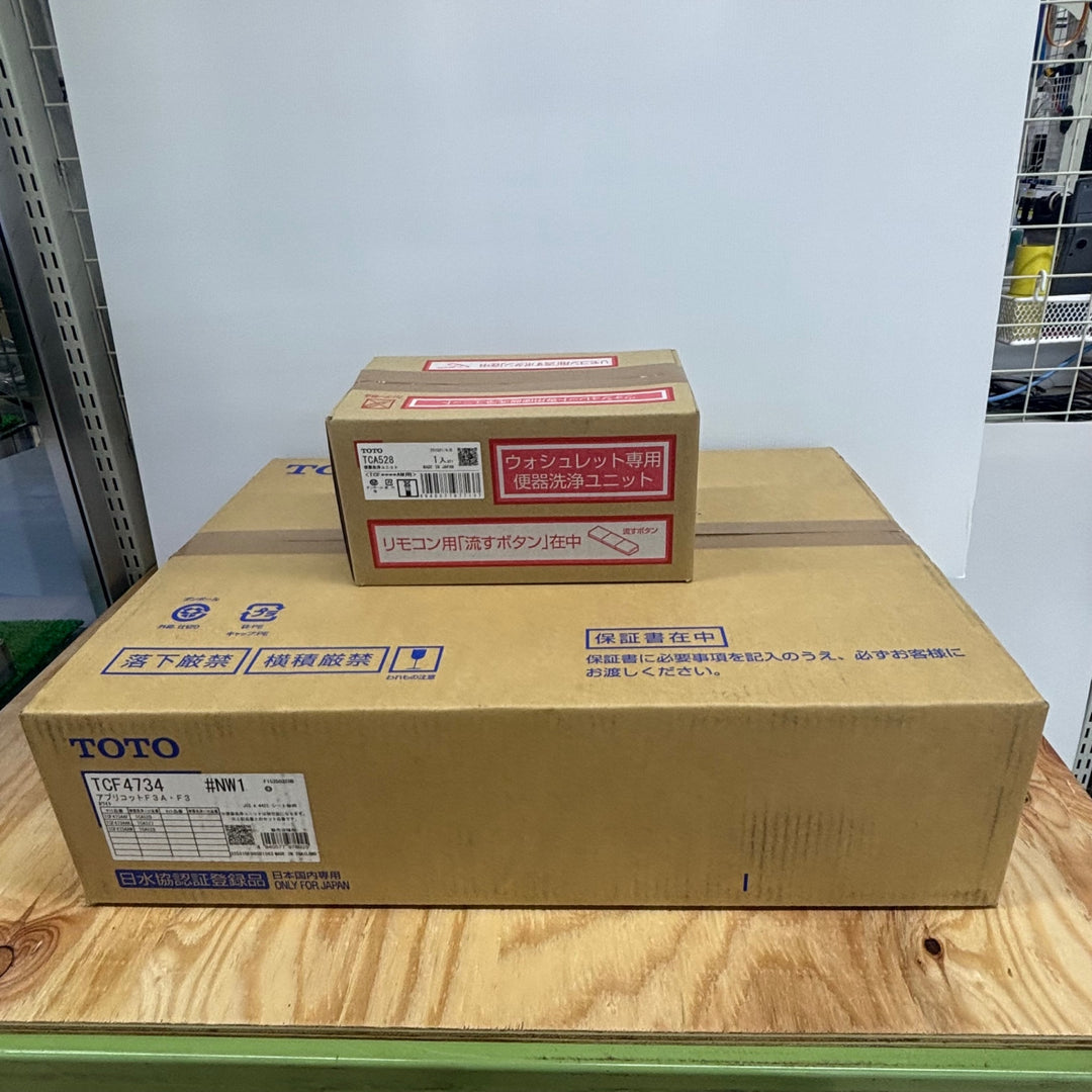 【未使用品】TOTO ウォシュレット アプリコット F3 TCF4734 #NW1 ホワイト【電材館越谷店】