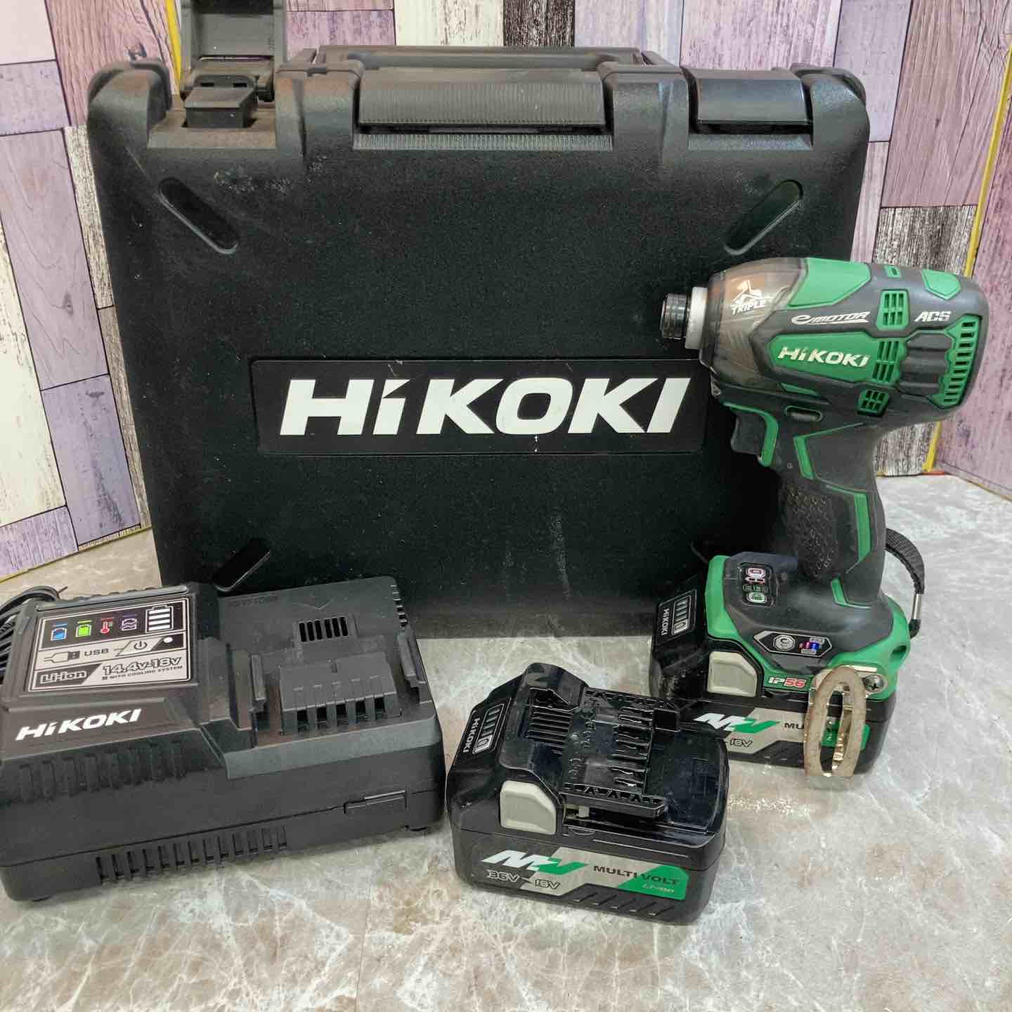 ★ハイコーキ(HIKOKI ※旧:日立工機) コードレスインパクトドライバー WH18DDL(2LSCK)(L)【八潮店】 ☆ハイコーキ(HIKOKI ※旧:日立工機) コードレスインパクトドライバー