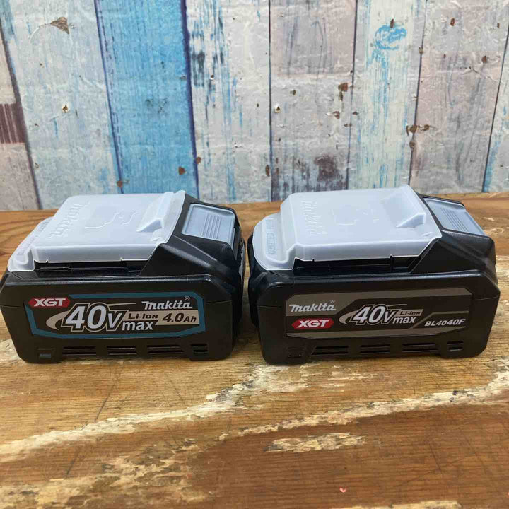 【未使用品】純正 マキタ makita リチウムイオンバッテリー 40Vmax/4.0Ah BL4040F×1、BL4040×1　計2点 まとめ売り【柏店】