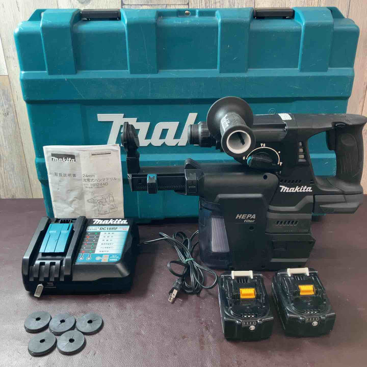 【中古品】 マキタ(makita) コードレスハンマドリル集じんシステム HR244DRGXV 充電式ハンマードリル 【東大和店】