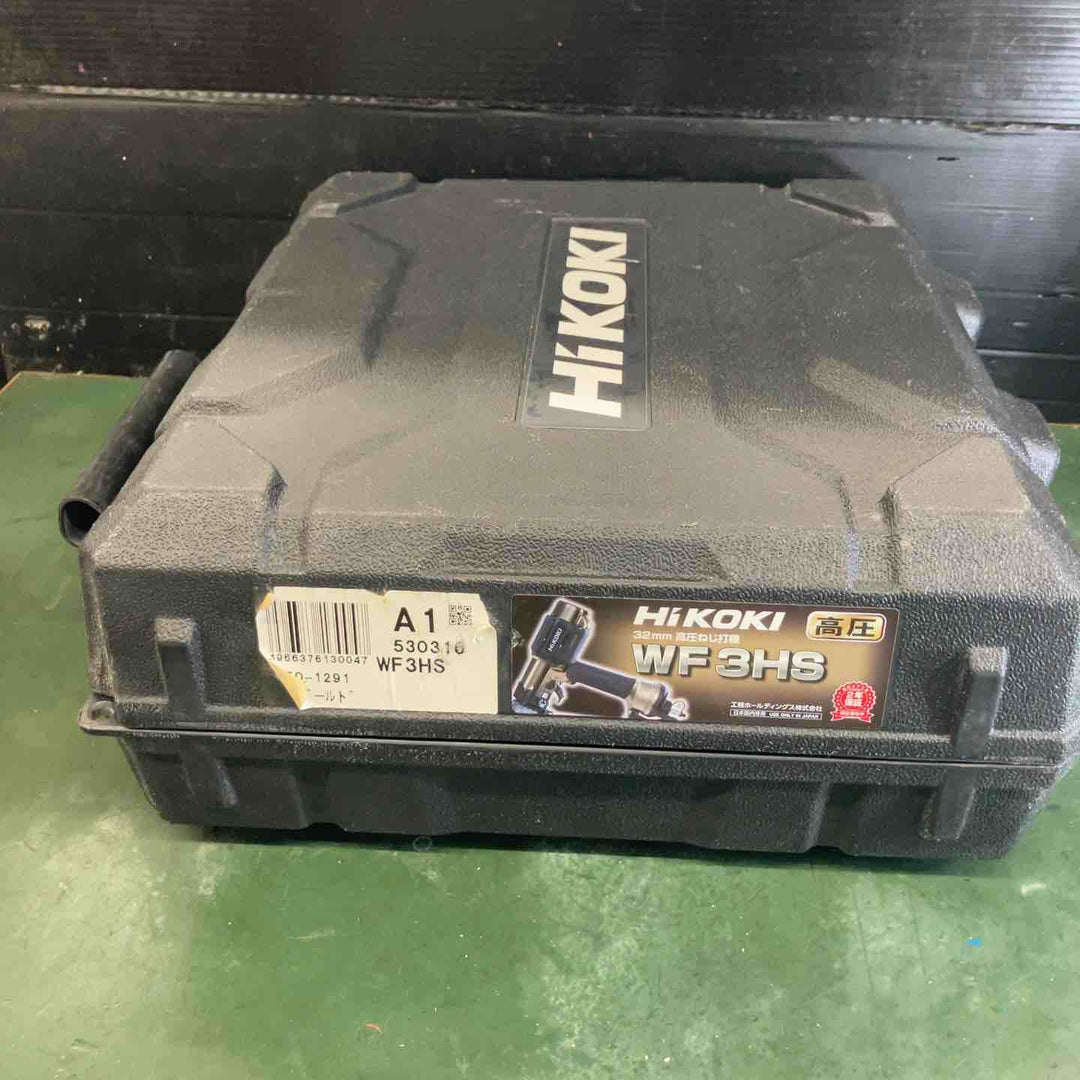 【中古品】★ハイコーキ(HIKOKI ※旧:日立工機) 高圧エアネジ打ち機 WF3HS　本体＋ケース【戸田店】
