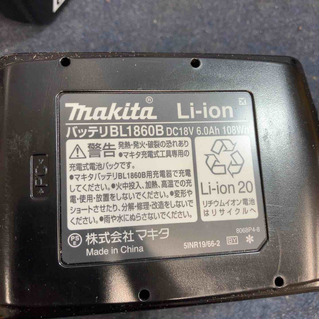 マキタ(makita) リチウムイオンバッテリー 18V/6.0Ah BL1860B 5個セット【八潮店】