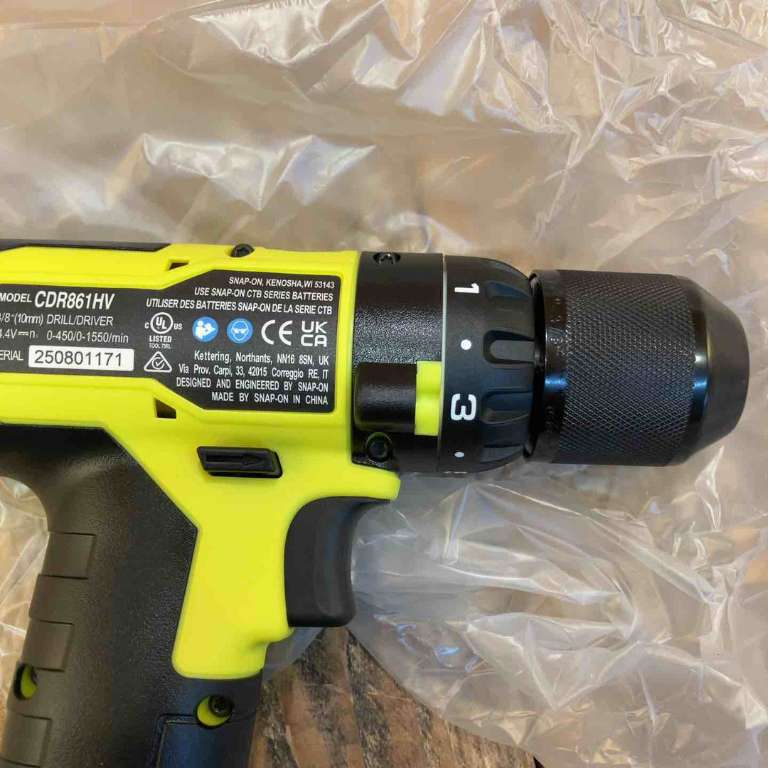 【未使用品】スナップオン(Snap-on) 14.4V コードレスドリル CDR861HVW1 本体+バッテリー1個セット【所沢店】