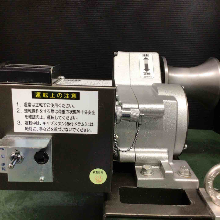 【中古品】 育良精機 ミニウインチ CW-M500 ロープ付 ※少し異音あり※ ウインチ ホイスト 【戸田店】