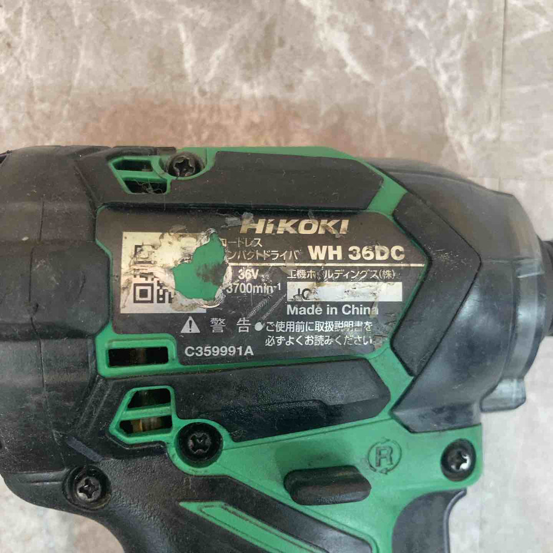 ★ハイコーキ(HIKOKI ※旧:日立工機) コードレスインパクトドライバー WH36DC(NN)【八潮店】