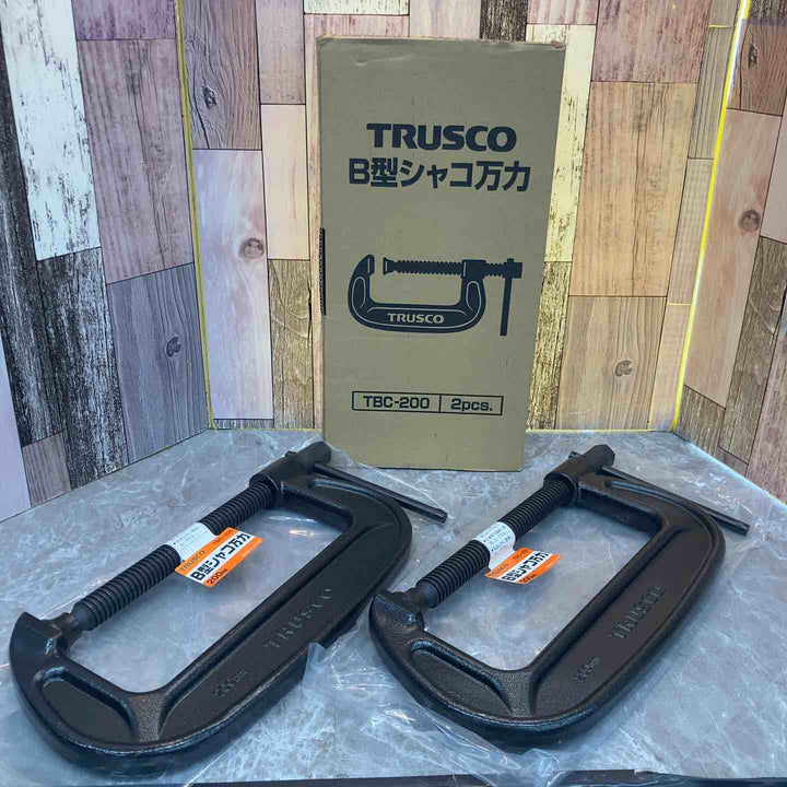 TRUSCO B型シャコ万力 200mm TBC-200 2個セット【八潮店】