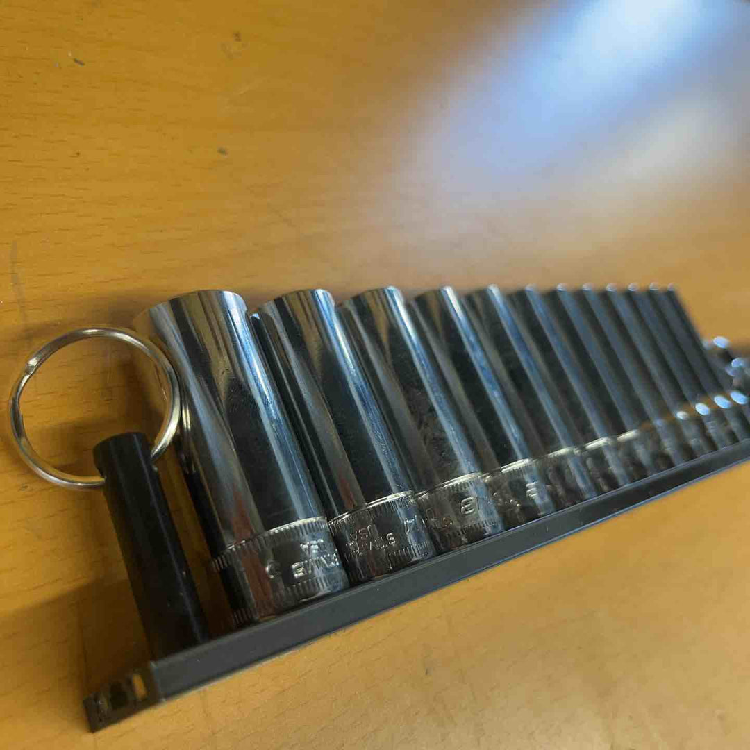 スナップオン Snap-on 1/4シャローソケット 12点セット TMM15/14/13/12/11/10/9/8/7/6/ 5.5/5　1/4ディープソケットセット 12個セット ソケット 計24個 【越谷店】