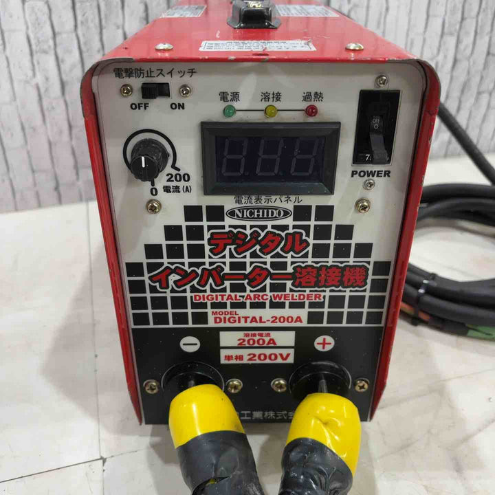◇日動 直流溶接機 デジタルインバータ溶接機 単相200V専用 DIGITAL-200A【川口店】
