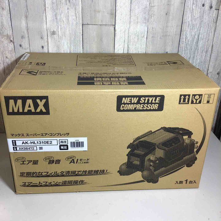 ★マックス(MAX) 高圧常圧兼用エアコンプレッサー AK-HL1310E2_レッド【戸田店】