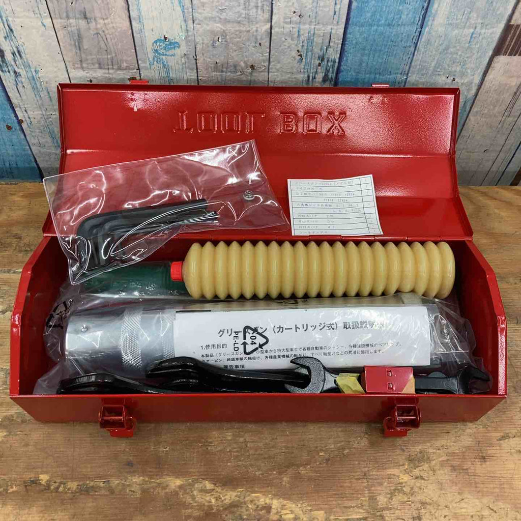 ▽グリースガン400㏄ カートリッジ式 ツールケース付き【柏店