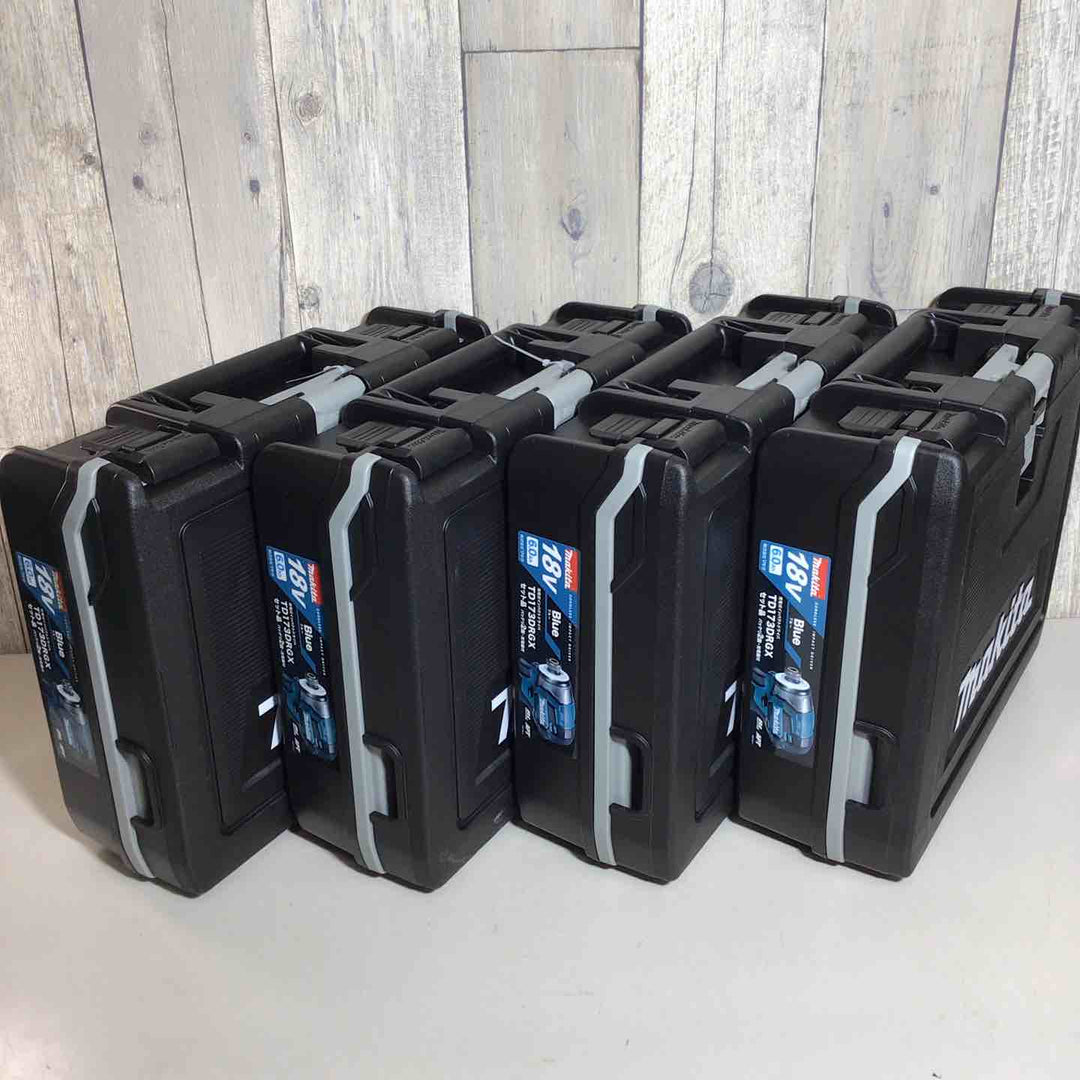 【未使用品】 マキタ makita コードレス インパクトドライバー TD173DRGXO 4台 フルセット インパクト ブルー 青 純正 純正品 【戸田店】
