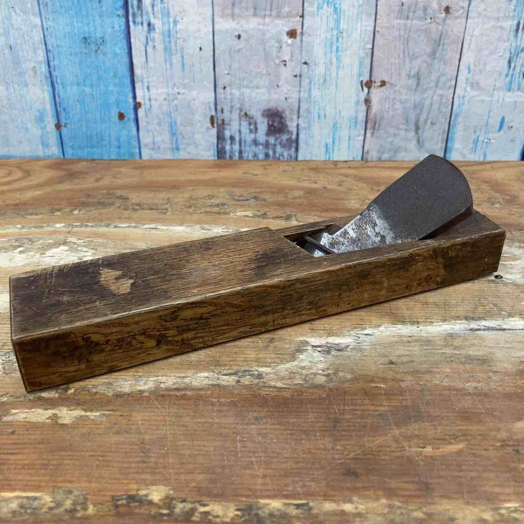 【現状品 】　「廣貞」銘 鉋 刃幅約46mm 面取り 際【柏店】