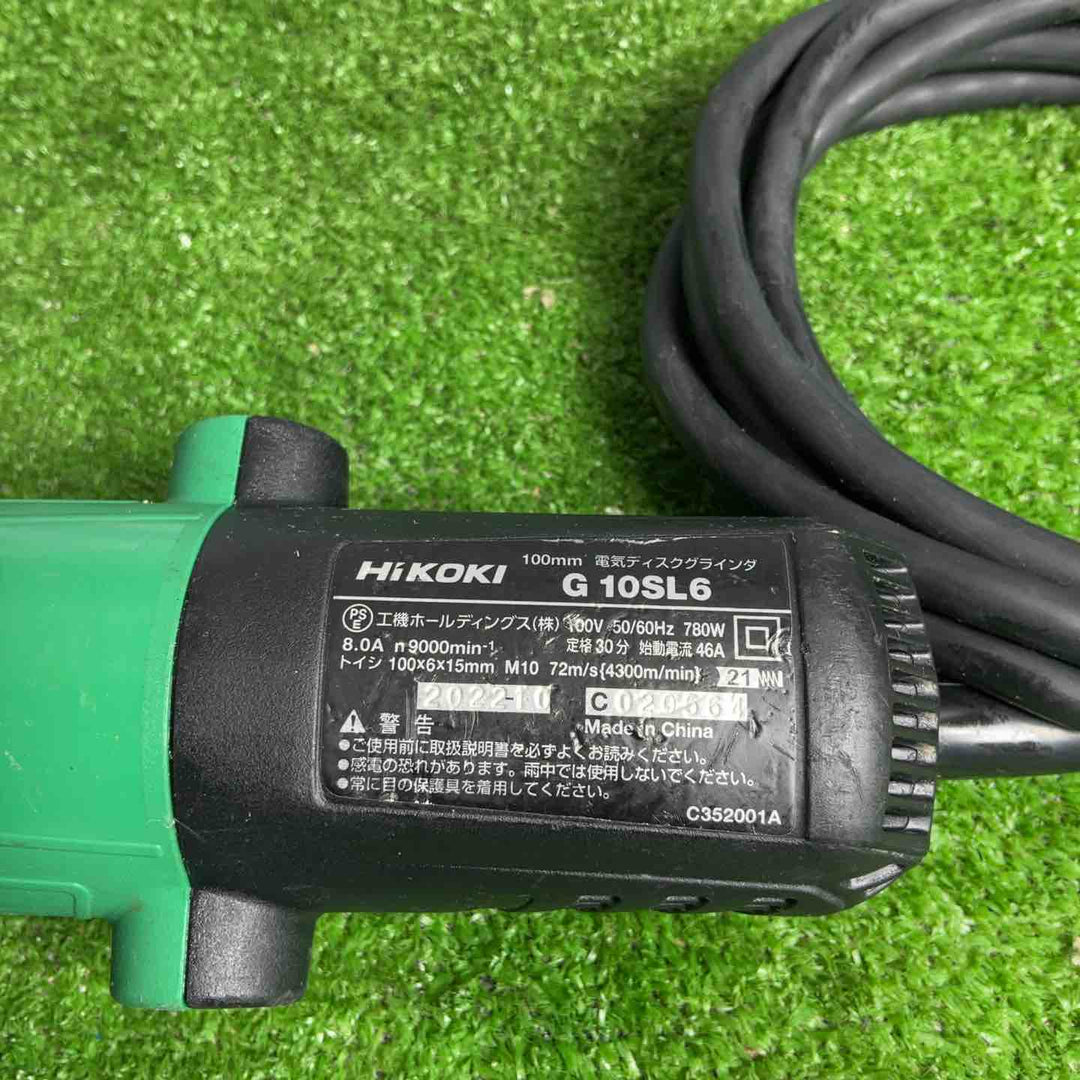 ☆ハイコーキ(HIKOKI ※旧:日立工機) 100mmディスクグラインダ G10SL6【草加店】