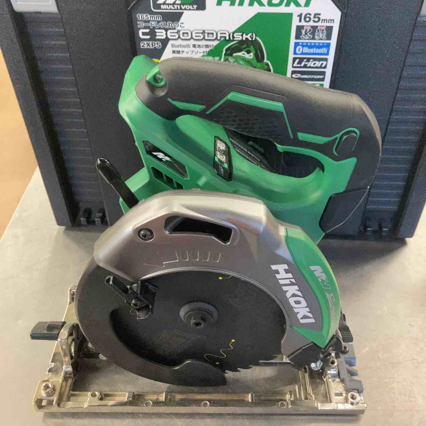 未使用 収納ケースのみ HiKOKI 165mm 36Vコードレス丸のこ C3606DA 