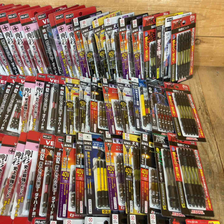 【未使用品】インパクト ビットまとめ売り 5本入 100セット(ビット計500本) VESSEL ベッセル SUNFLAG ANEX アネックス +2【所沢店】