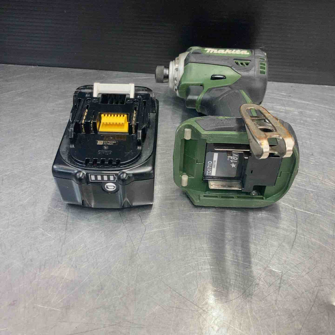 【中古品】 マキタ(makita) 充電式インパクトドライバ TD171DZAG 18V6.0Ahバッテリー1個付属 【東大和店】