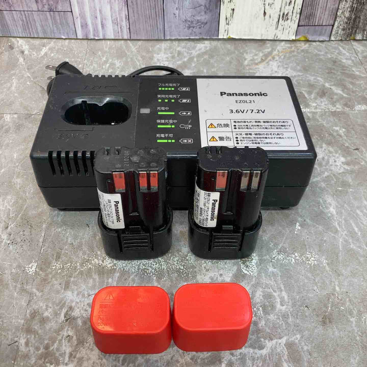 ◇パナソニック(Panasonic) コードレススティック ドリルドライバー 赤 EZ7421LA2S-R【八潮店】