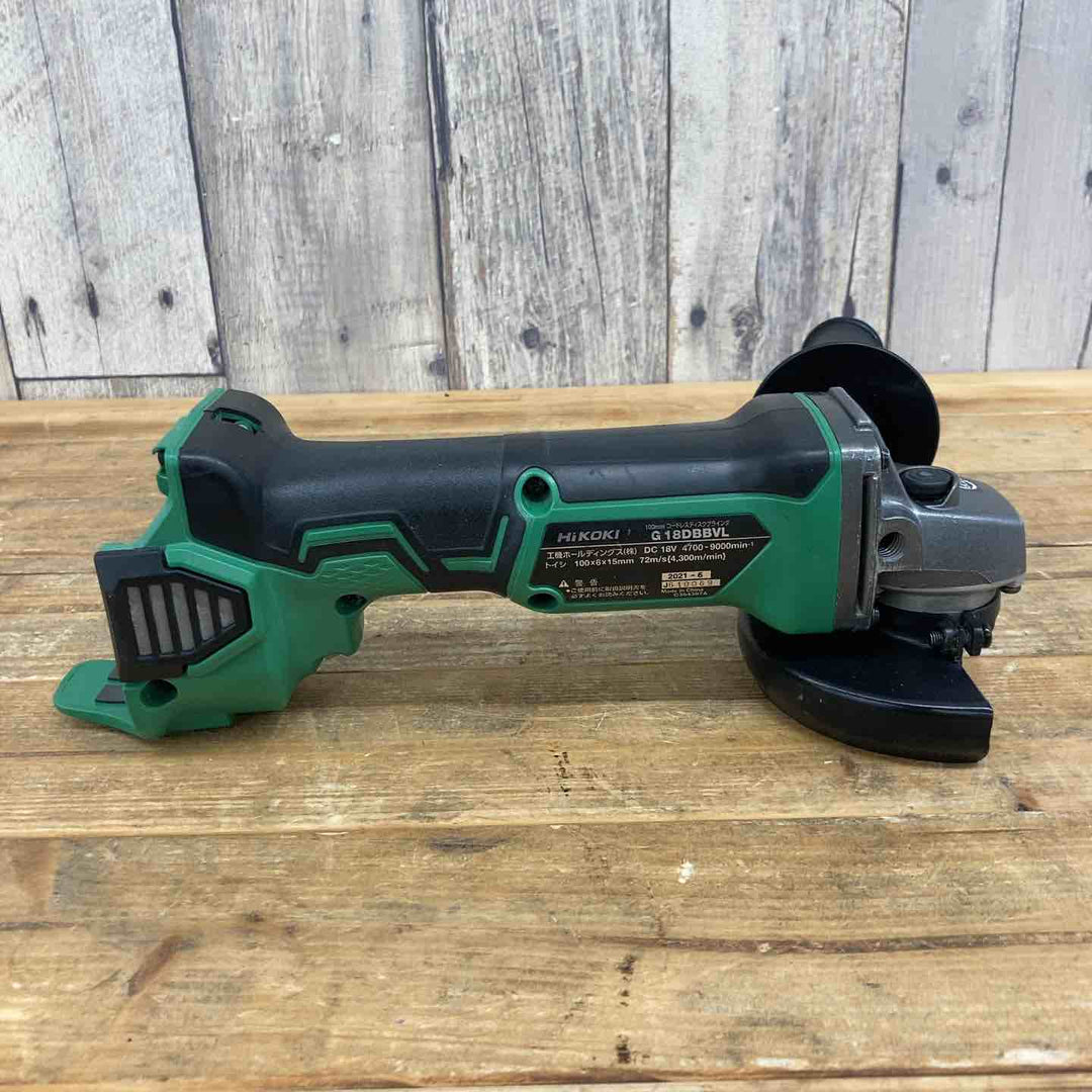 ハイコーキ(HIKOKI ※旧:日立工機) 100mmコードレスディスクグラインダ G18DBBVL(NN)(L) 【東大和店】
