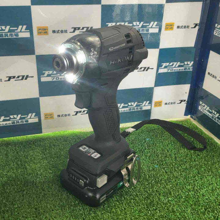 HiKOKI(ハイコーキ) 10.8V 充電式 インパクトドライバー ストロングブラック 蓄電池・充電器付 WH12DCA(2LSB)【草加店】