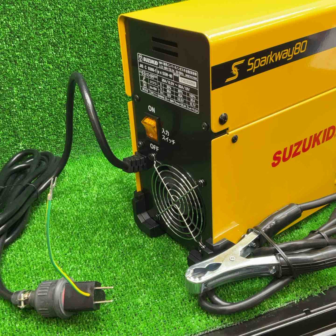 スズキッド(SUZUKID) インバータ式100Vノンガス半自動溶接機 SSW-80 Sparkway80 スパークウェイ80【藤沢店】
