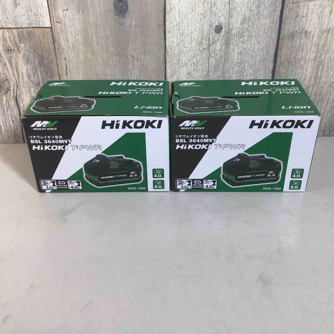 未使用品】 ハイコーキ HIKOKI 日立 リチウムイオンバッテリー 36V/4.0 