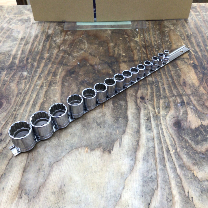 【中古品】スナップオン/Snap-on 3/8"シャローソケット 12角 インチ F081~F321 15pcs【柏店】