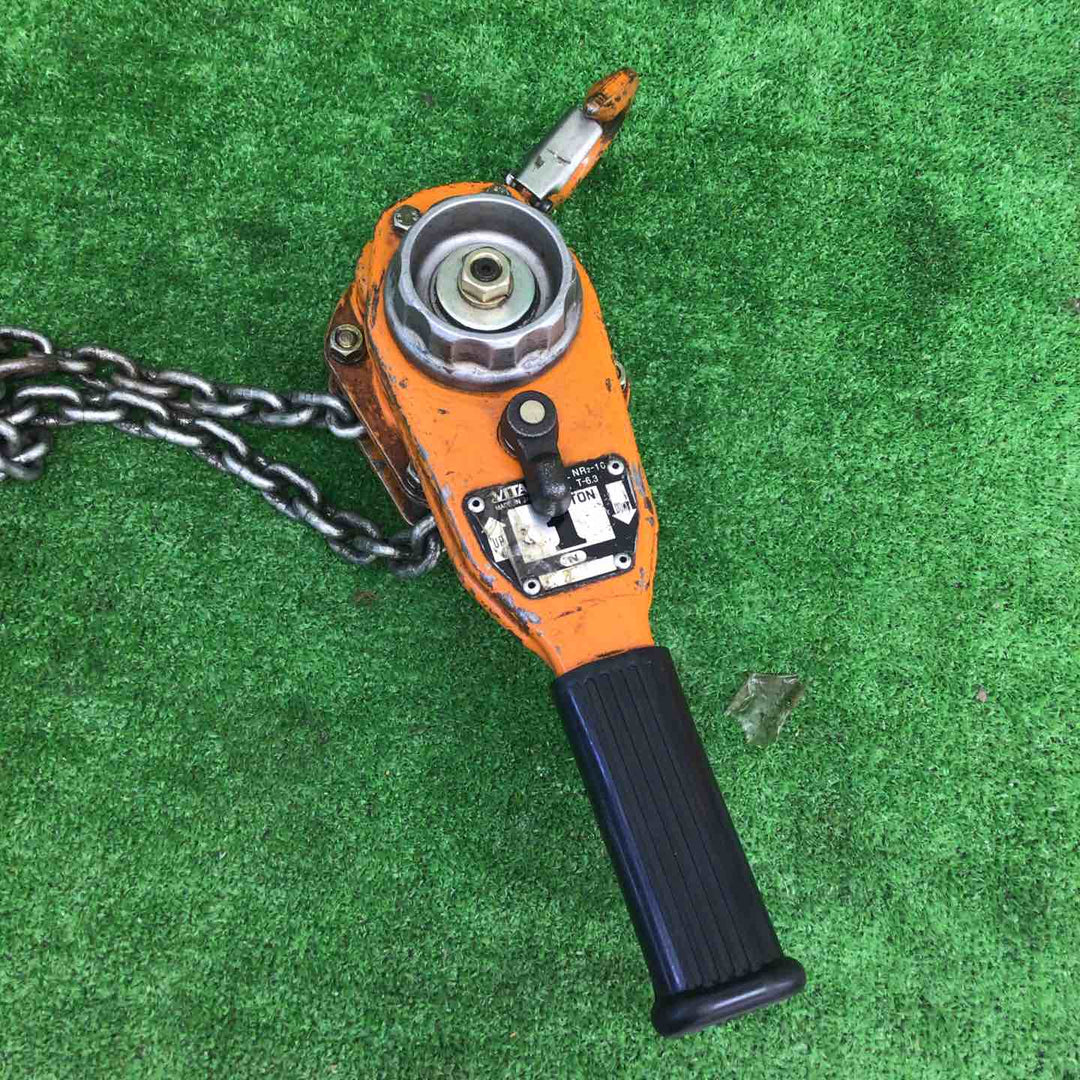 【現状品】 バイタル工業 1ton レバーチェーンブロック NR2-10 【鴻巣店】