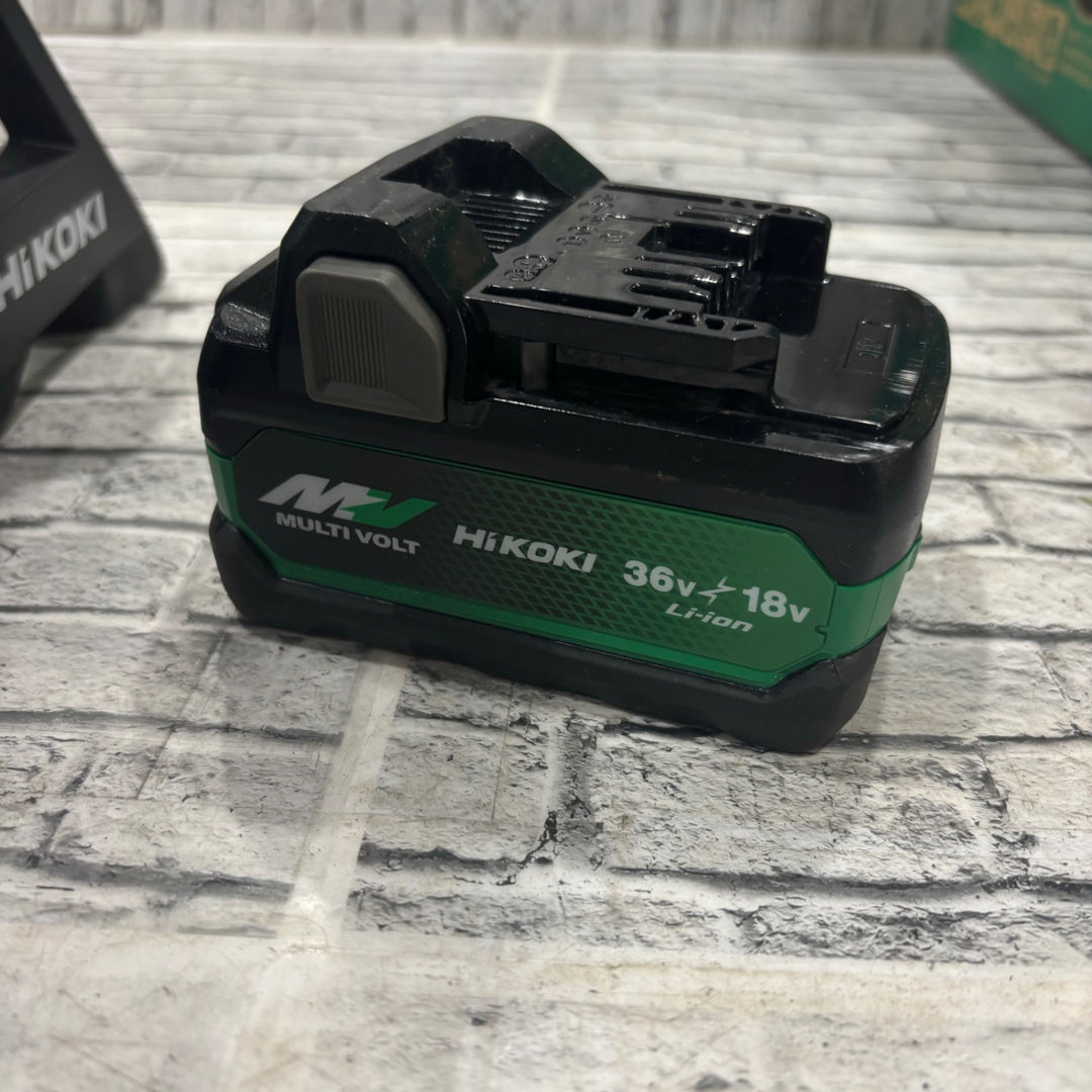 ○HiKOKI(ハイコーキ) 18V コードレス LED ワークライト ダイヤル式調光機能付き UB18DB(NN) 36V2.5Ahバッテリー付き【川口店】