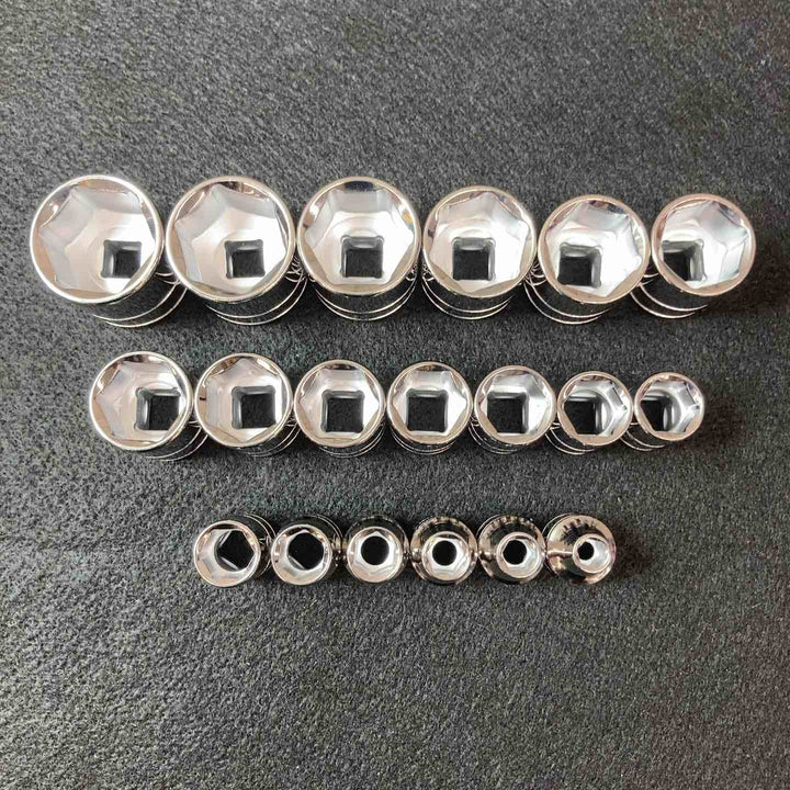【中古美品】ブルーポイント(BluePoint)3/8インチ シャローソケット 6角6P(BLPSM386-3824) 6㎜-24㎜ 19個 Snap-on【東大和店】