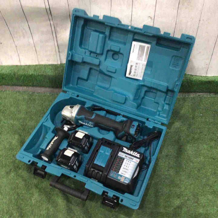 ★マキタ(makita) 100mmコードレスディスクグラインダ GA418DRGX 18V 動作確認済【川口店】