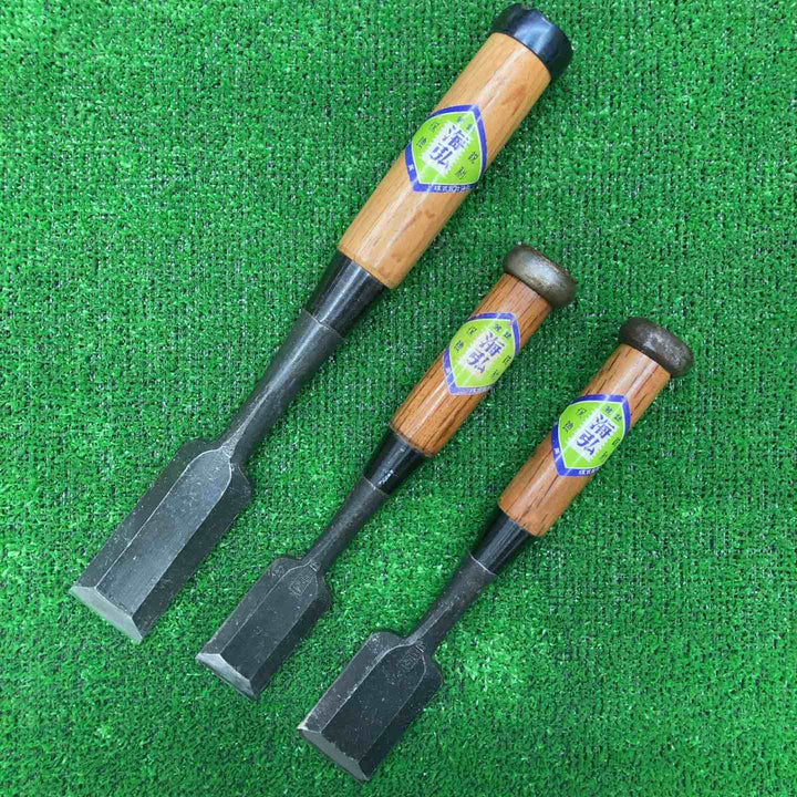 在銘「海弘」 追入鑿3本まとめ のみ ノミ 鑿 鉋 大工道具【桶川店】