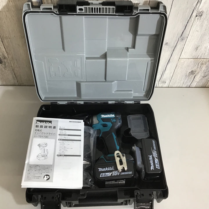 【未使用品】★makita マキタ 18V 充電式インパクトドライバ TD173フルセット 3台セット 青3台 ★送料無料★【戸田店】